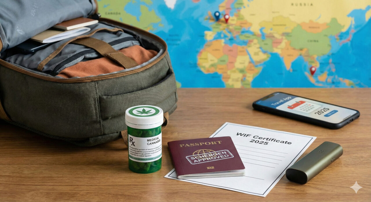 Podróże z medyczną marihuaną w 2025: Przewodnik po Strefie Schengen i krajach egzotycznych