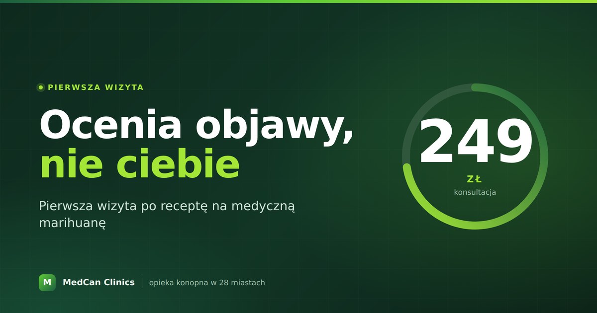 Pierwsza wizyta po receptę na medyczną marihuanę: o co pyta lekarz, a czego nie ocenia