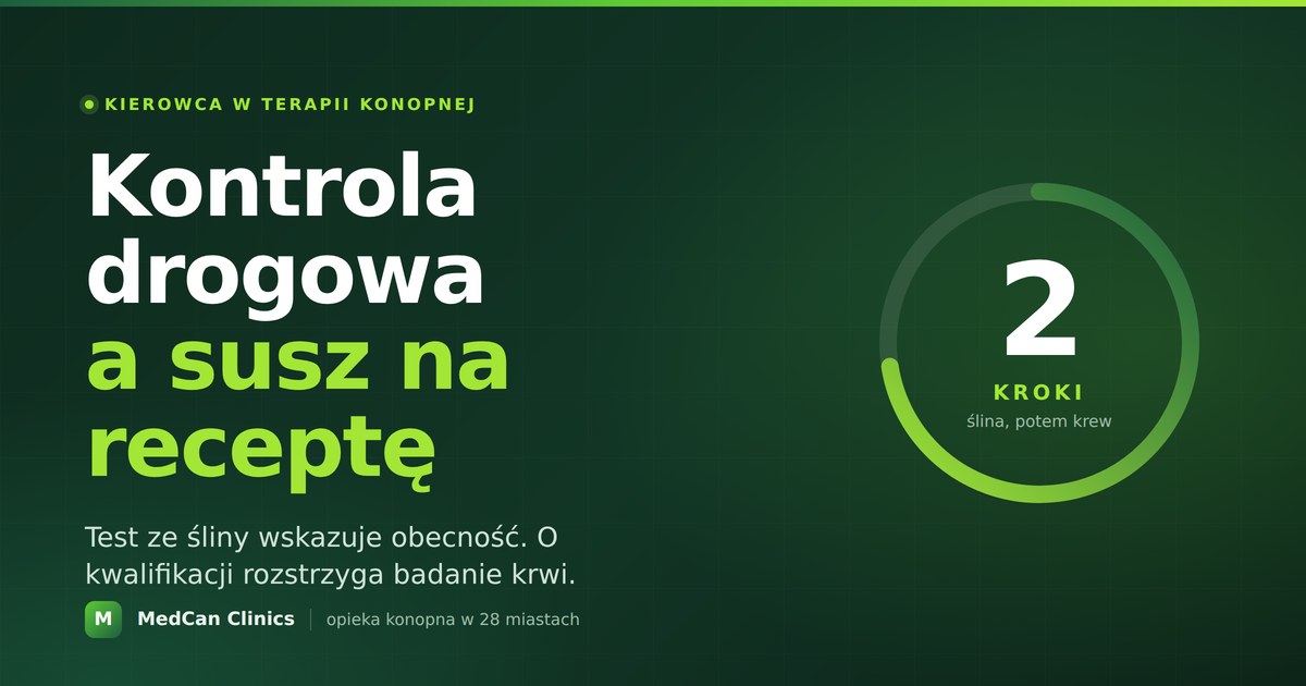 Medyczna marihuana a kontrola drogowa — co pokazuje test i co mówią przepisy